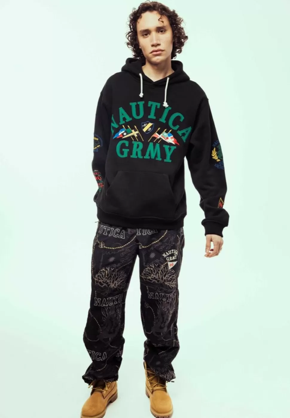 Ss24*Grimey Pantalon Chandal Mighty Harmonist Nautica X Grmy - Black - Ss24