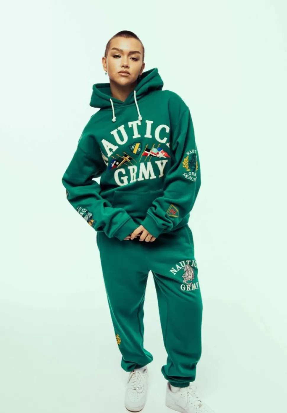 Ss24*Grimey Pantalon Chandal Mighty Harmonist Nautica X Grmy - Green - Ss24