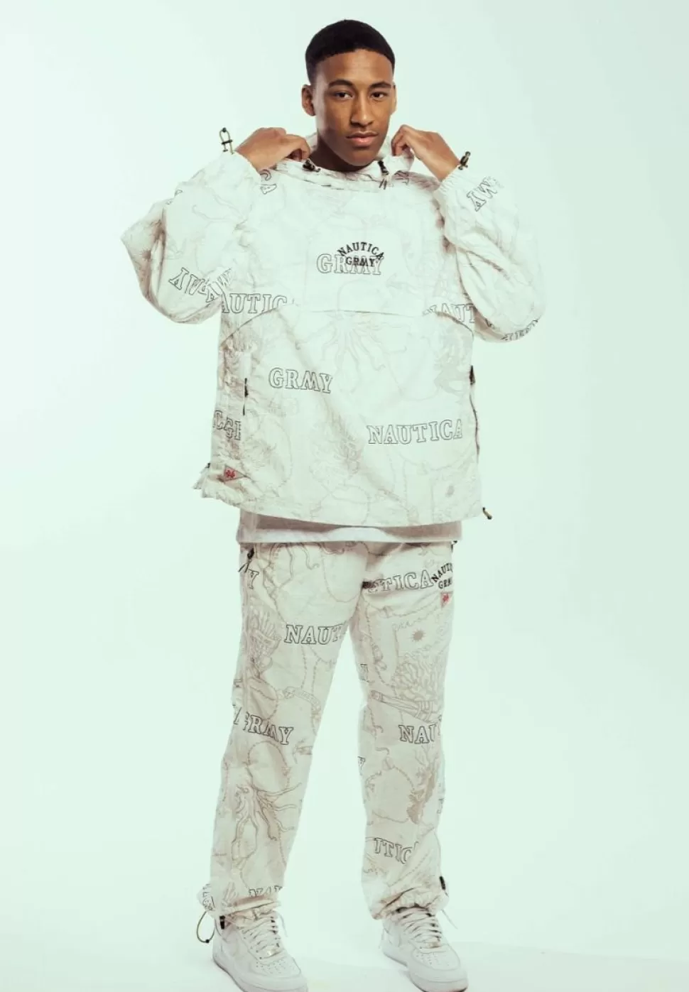 Ss24*Grimey Pantalon Chandal Mighty Harmonist Nautica X Grmy - White - Ss24