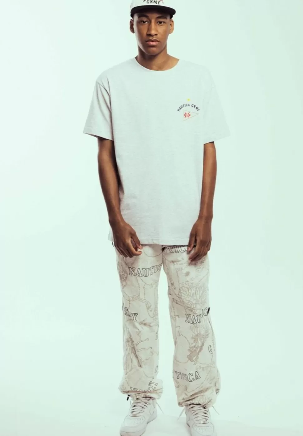 Ss24*Grimey Pantalon Chandal Mighty Harmonist Nautica X Grmy - White - Ss24