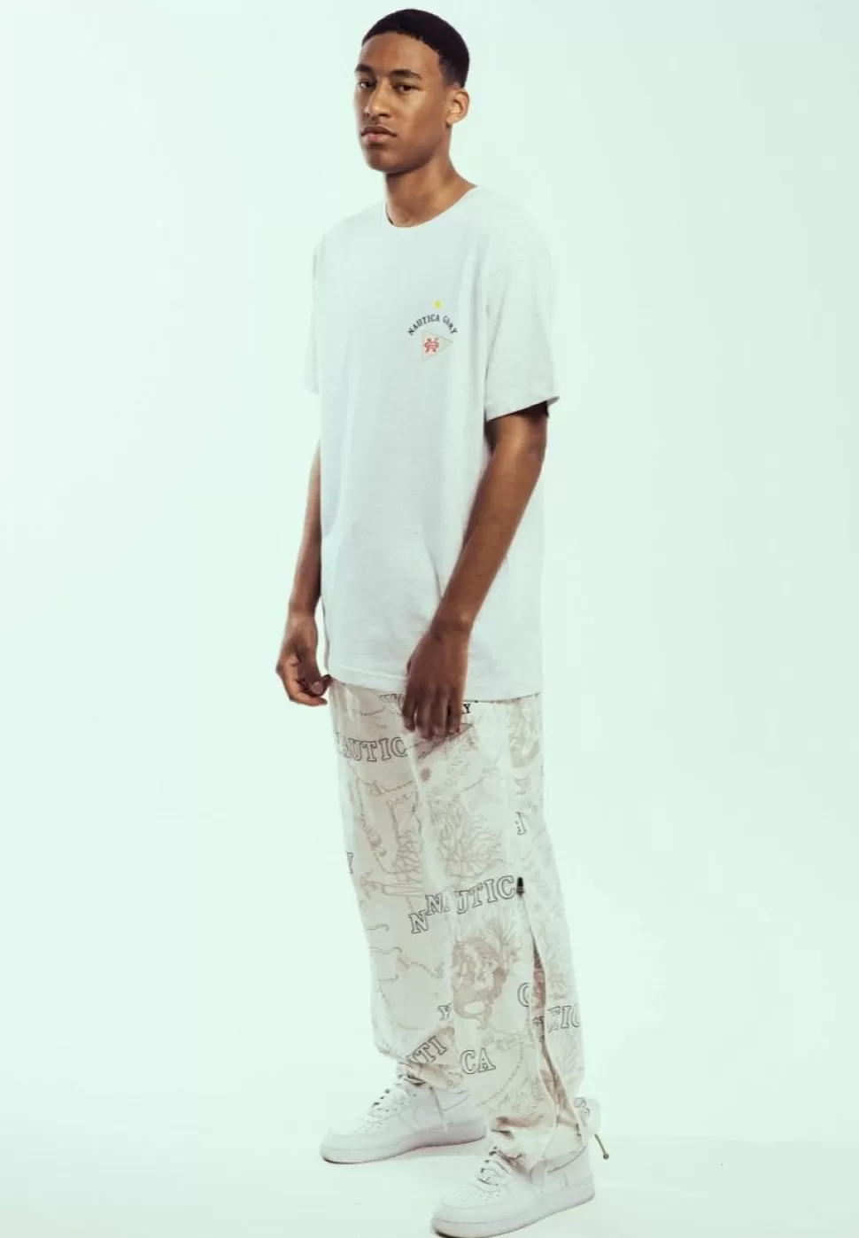 Ss24*Grimey Pantalon Chandal Mighty Harmonist Nautica X Grmy - White - Ss24