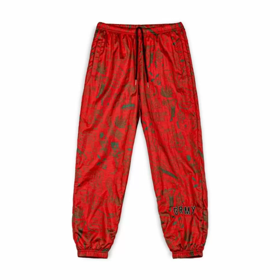 Pants*Grimey Pantalon Chandal The Toughest Satin Red - Spring 23