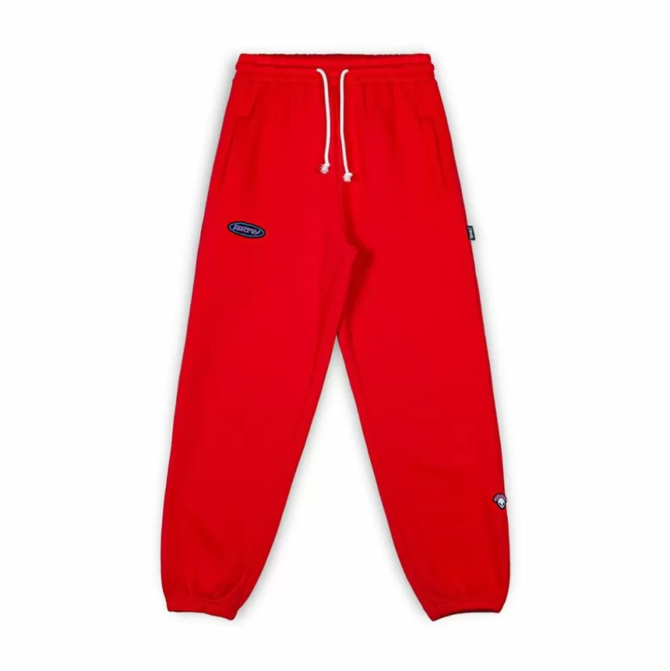 Pants*Grimey Pantalon Chandal Ufollow - Red - Spring 23