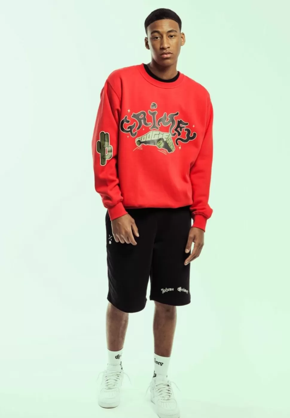 Shorts*Grimey Pantalon Corto Causing Panic Baggy - Black - Ss24