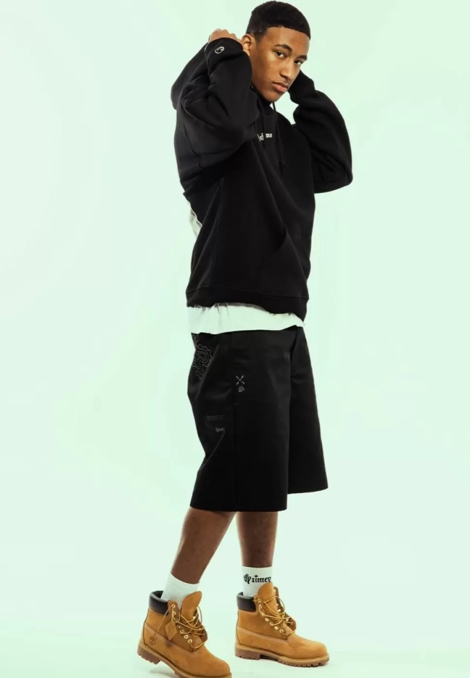 Shorts*Grimey Pantalon Corto Causing Panic Loose - Black - Ss24