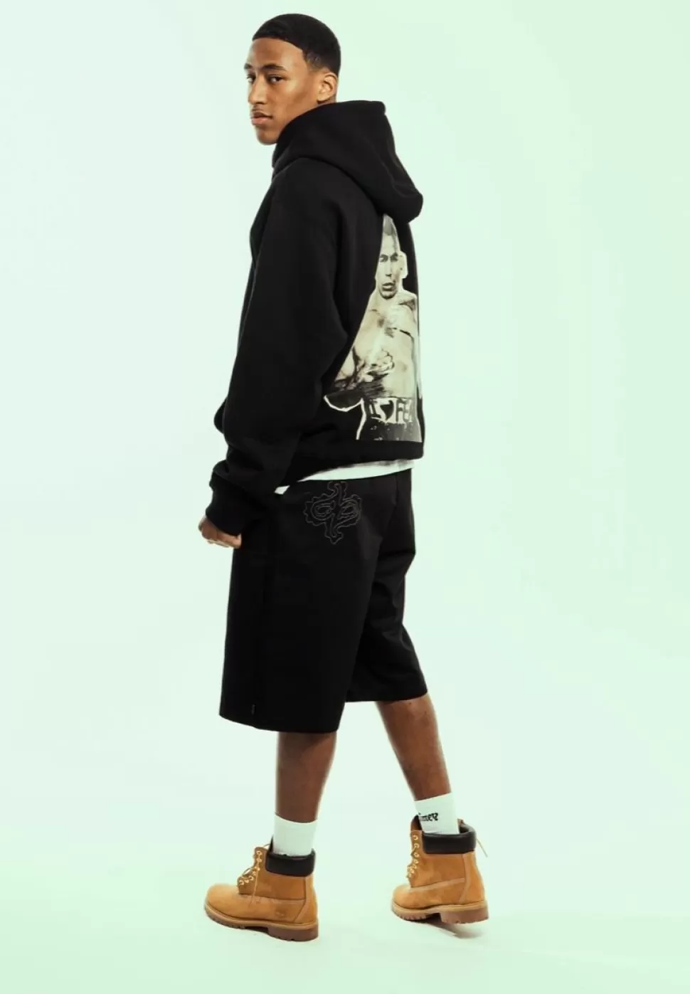 Shorts*Grimey Pantalon Corto Causing Panic Loose - Black - Ss24