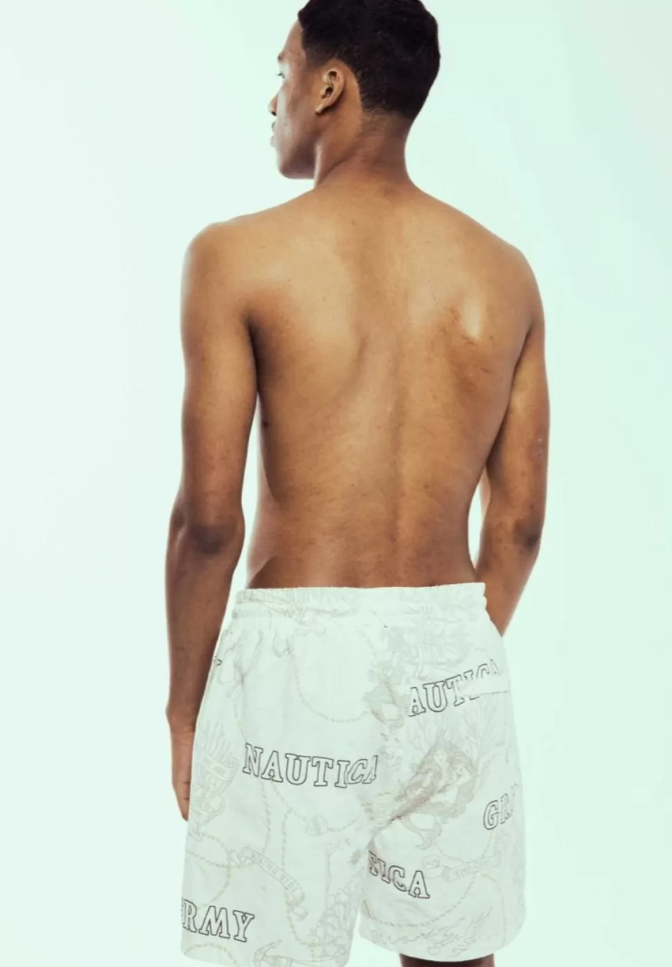 Shorts*Grimey Pantalon Corto Mighty Harmonist Nautica X Grmy - White - Ss24