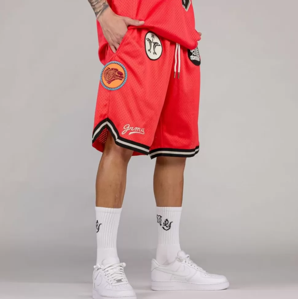 Shorts*Grimey Pantalon Corto The Clout - Red - Spring 23