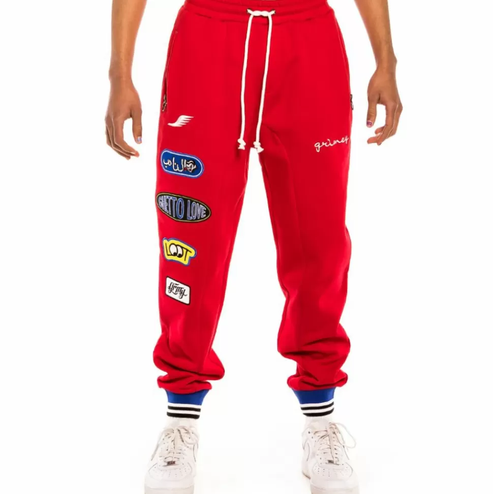 Pants*Grimey Pantalon "Arch Rival" - Red - Spring 22