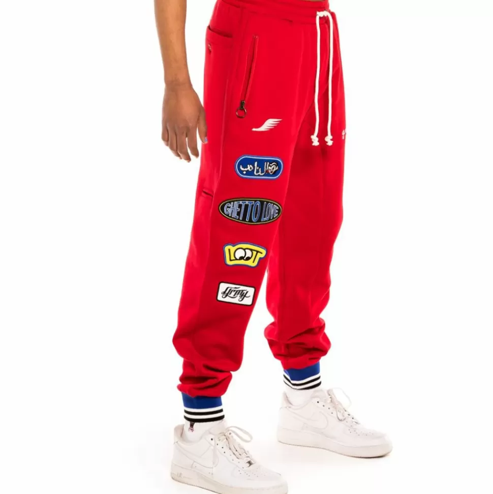 Pants*Grimey Pantalon "Arch Rival" - Red - Spring 22