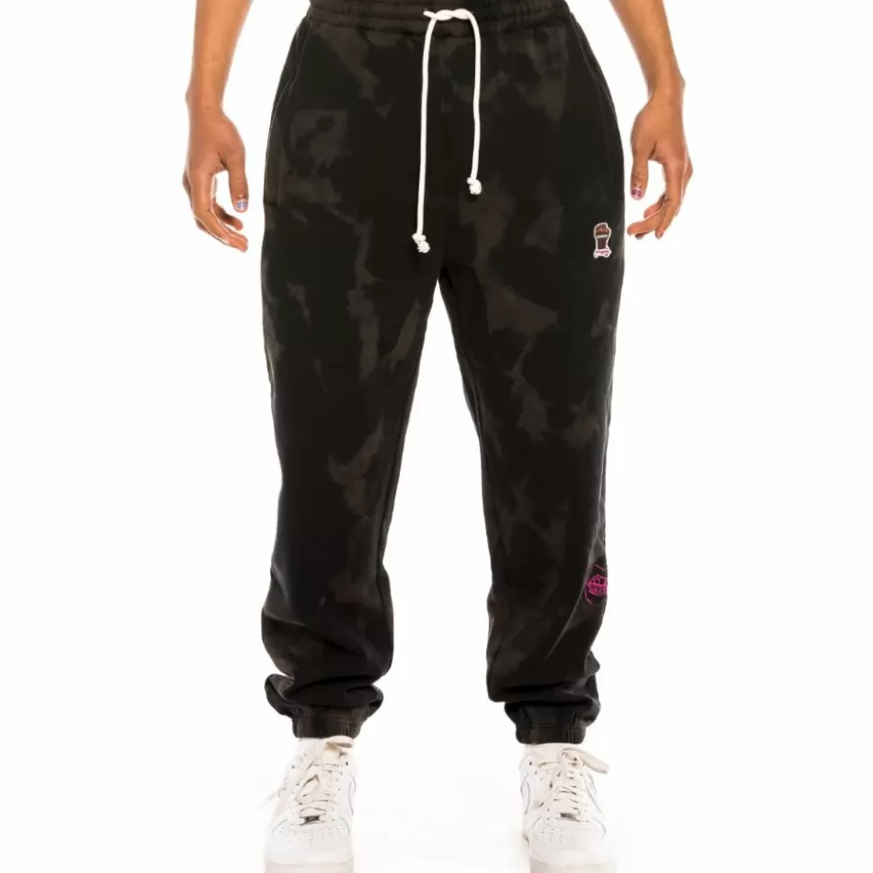 Pants*Grimey Pantalon "Day Dreamer" - Bleached Black - Spring 22