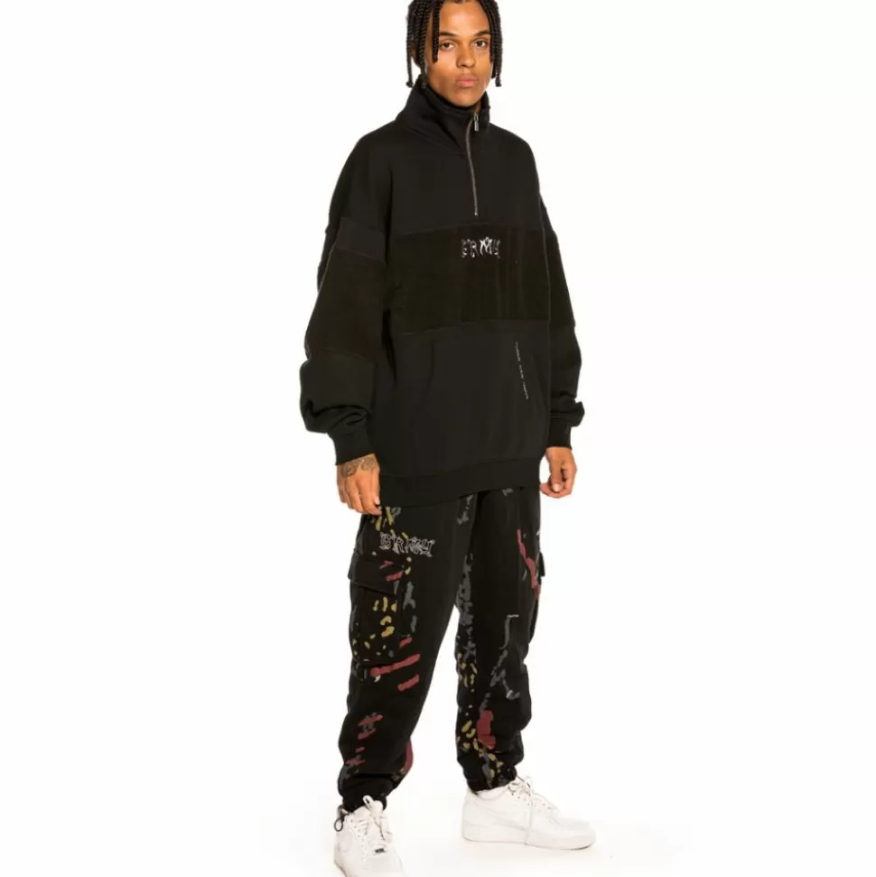 Pants*Grimey Pantalon "Jazz Thing" Padded All Over Print Sweatpants - Black - Fall 21