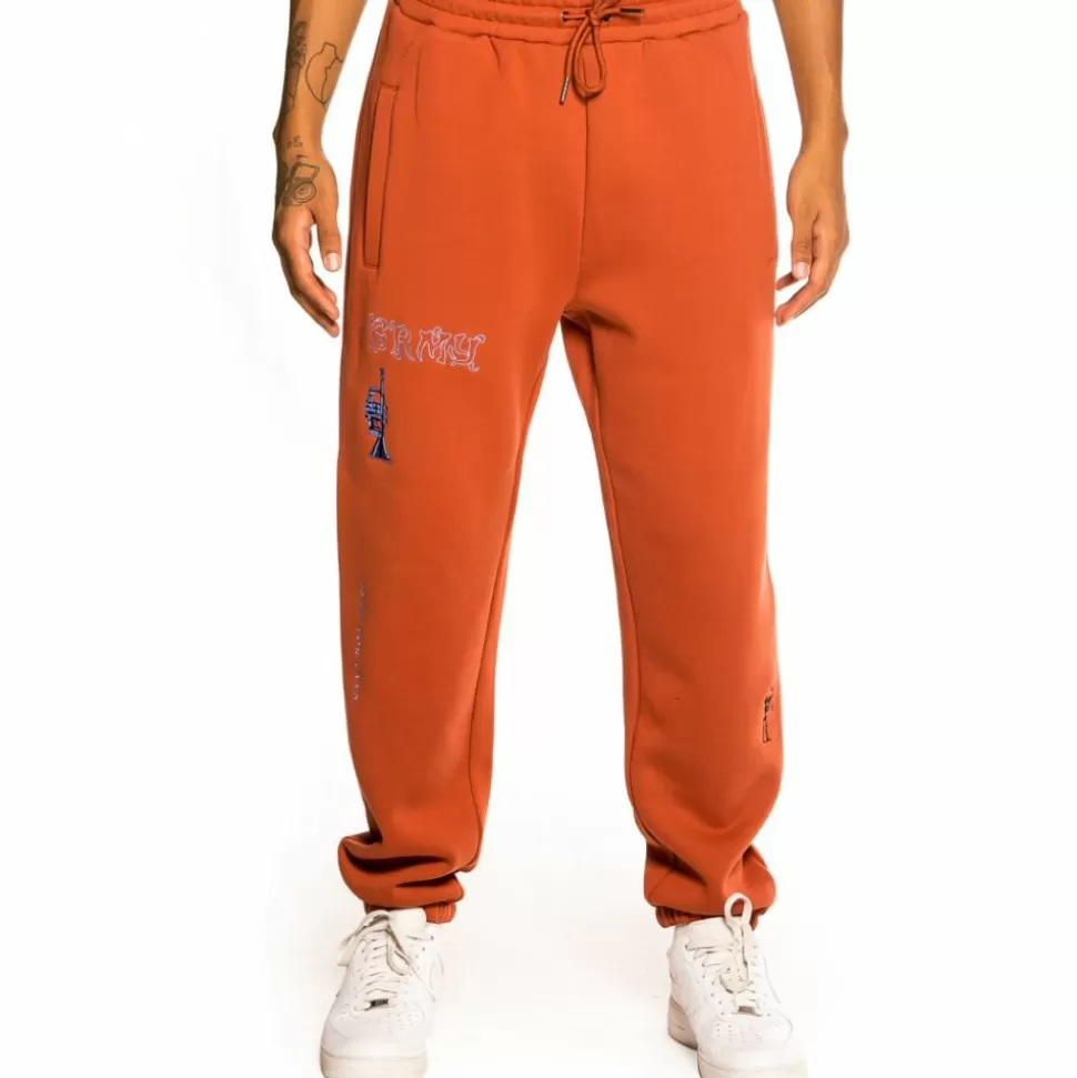 Pants*Grimey Pantalon "Jazz Thing" Sweatpants - Ochre - Fall 21