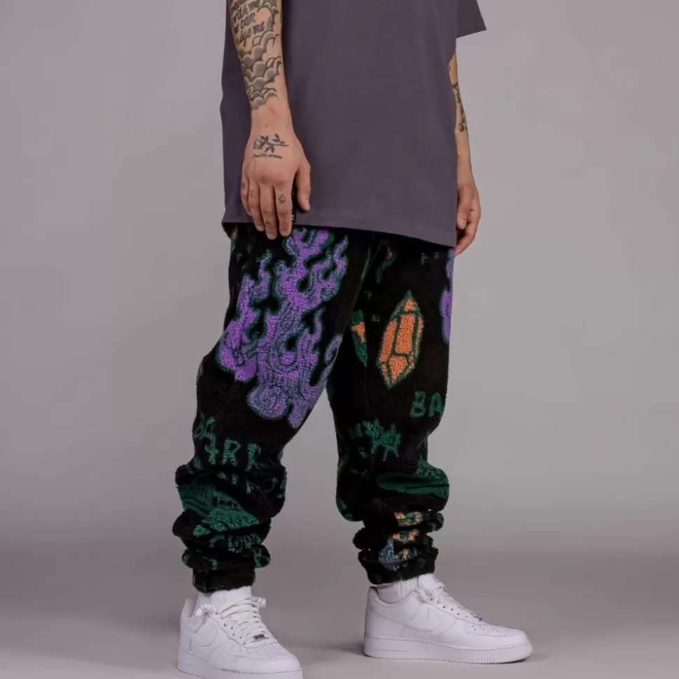 Recycled*Grimey Pantalon Lost Boys All Over Jacquard Sweatpants - Black - Winter 22