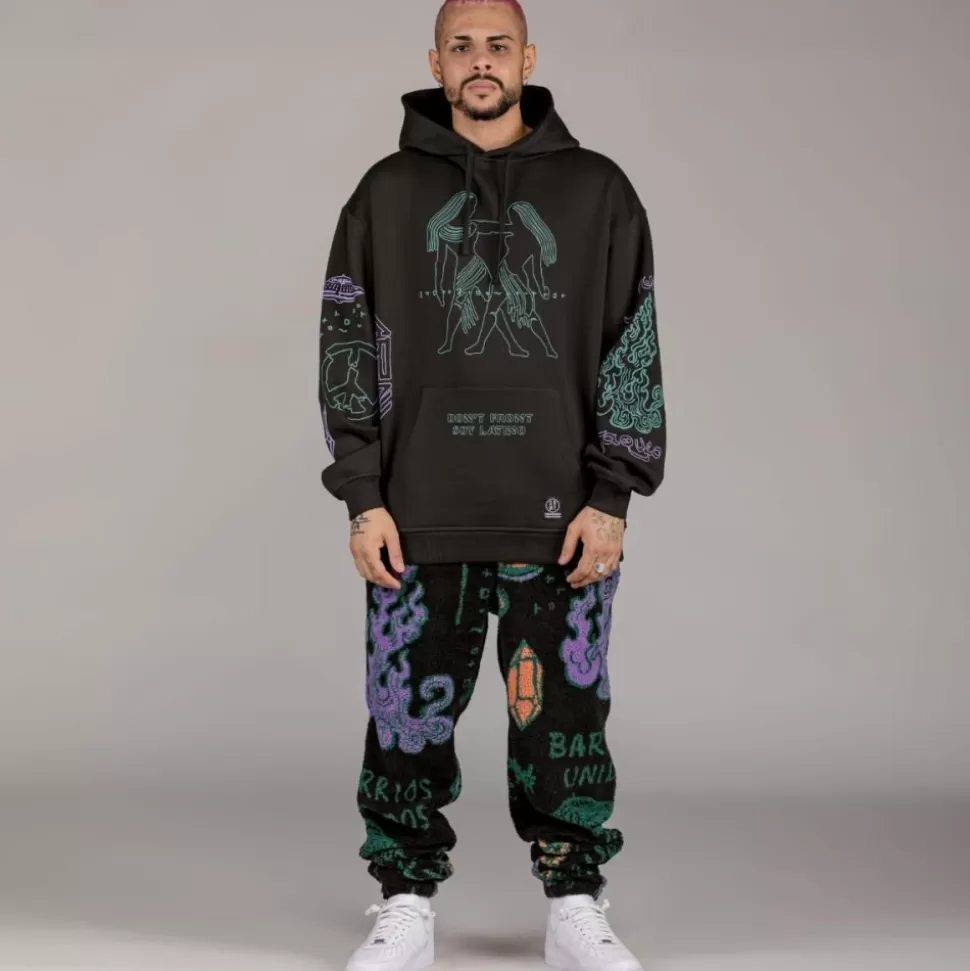 Recycled*Grimey Pantalon Lost Boys All Over Jacquard Sweatpants - Black - Winter 22