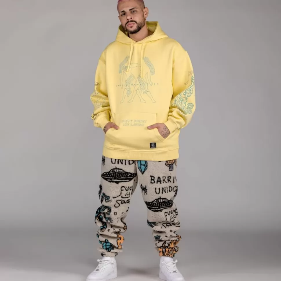 Recycled*Grimey Pantalon Lost Boys All Over Sweatpants - Cream - Winter 22