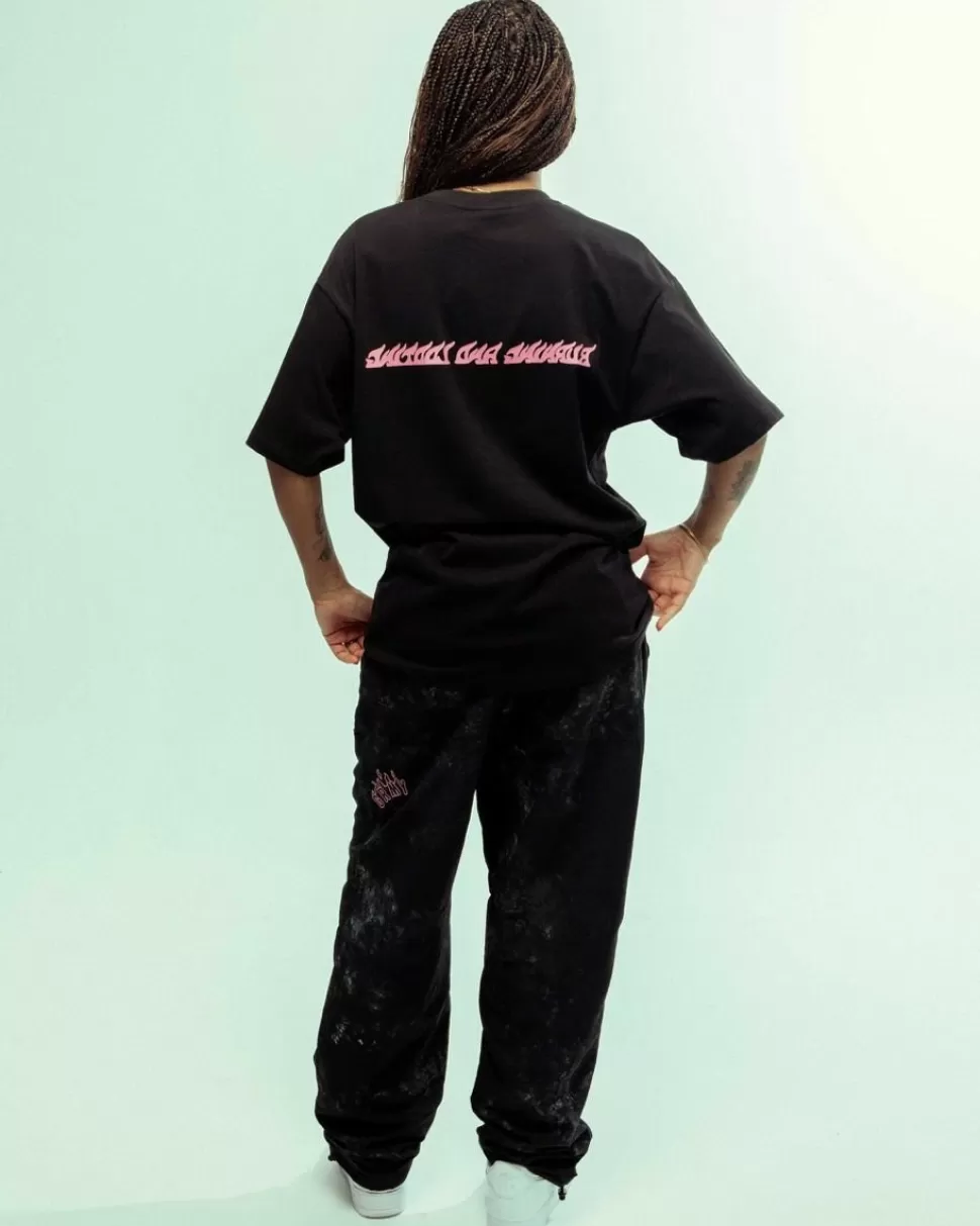 Pants*Grimey Pantalon Melted Stone Nylon Tie And Dye - Black - Fw23