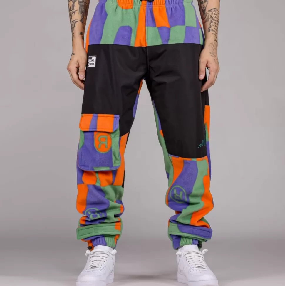 Pants*Grimey Pantalon Snow Fox All Over Print Polar Fleece - Multicolor - Winter L 22