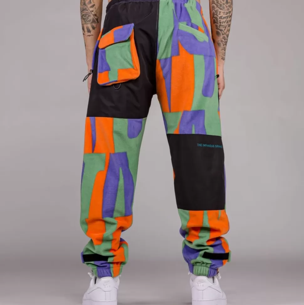 Pants*Grimey Pantalon Snow Fox All Over Print Polar Fleece - Multicolor - Winter L 22