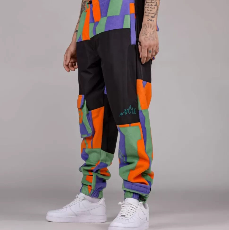 Pants*Grimey Pantalon Snow Fox All Over Print Polar Fleece - Multicolor - Winter L 22