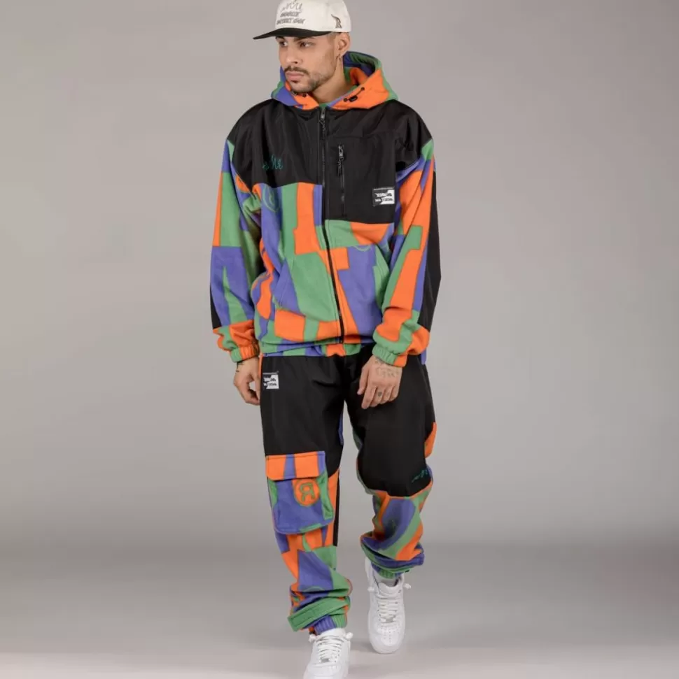 Pants*Grimey Pantalon Snow Fox All Over Print Polar Fleece - Multicolor - Winter L 22