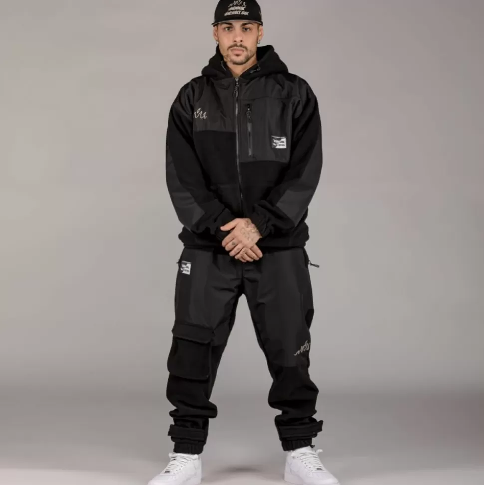 Pants*Grimey Pantalon Snow Fox Polar Fleece - Black - Winter L 22