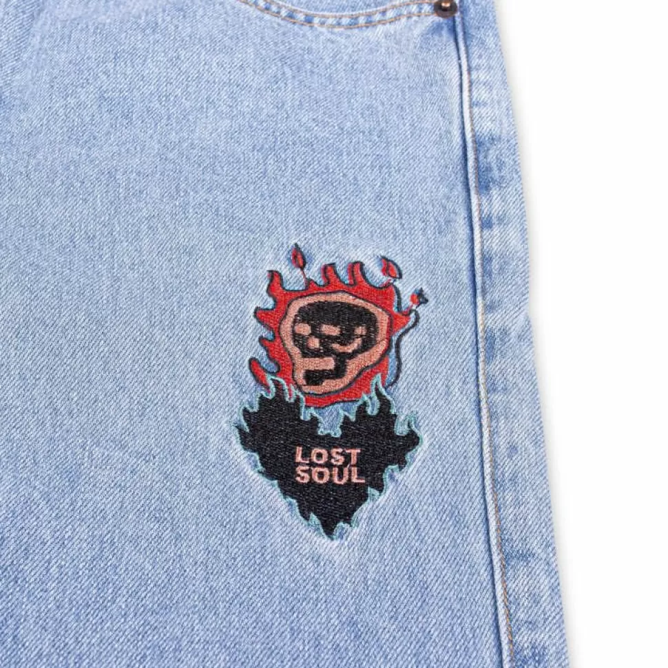Pants*Grimey Pantalon Vaquero The Sweet Burn Regular - Washed Blue - Fw23