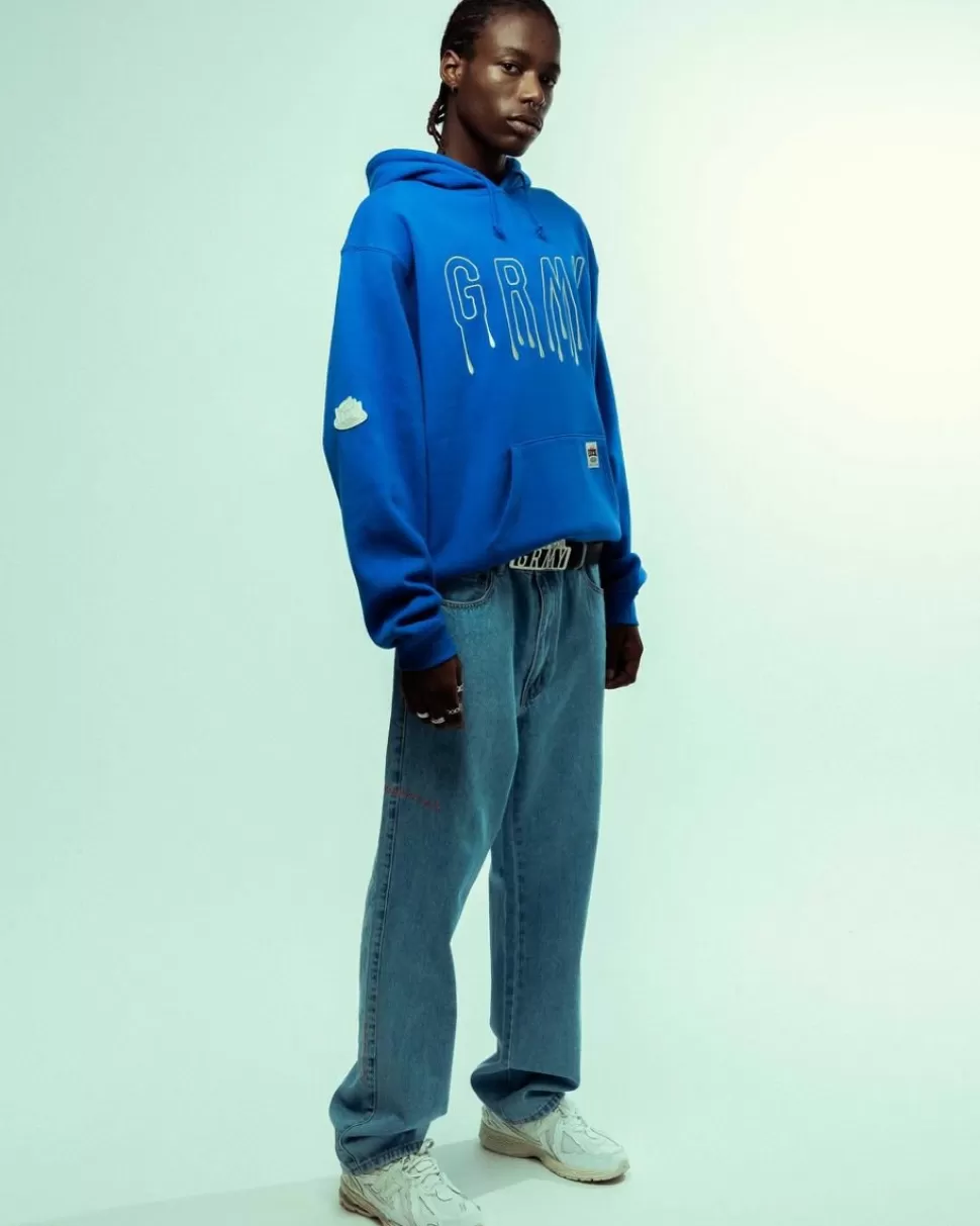Pants*Grimey Pantalon Vaquero The Sweet Burn Regular - Washed Blue - Fw23