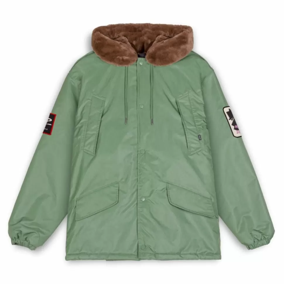 Coats*Grimey Parka "Pasion Gamberra (Gp X Grmy)" - Green - Fall 22