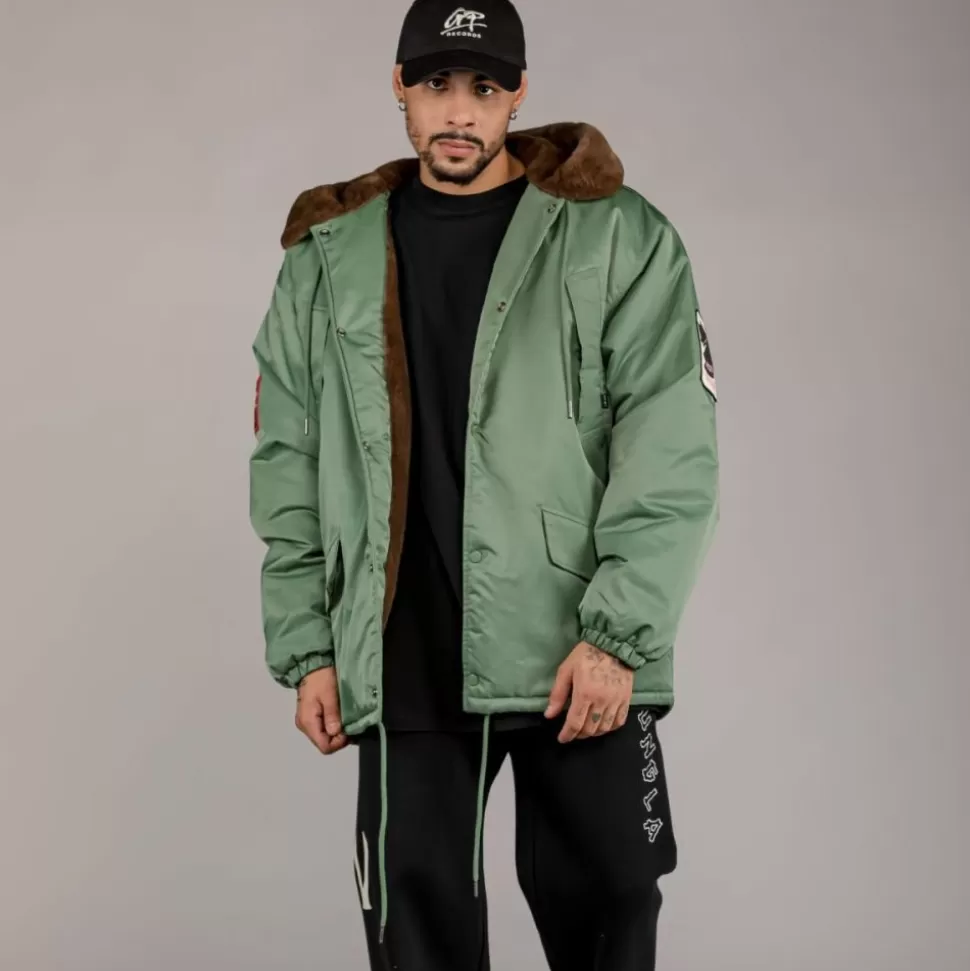 Coats*Grimey Parka "Pasion Gamberra (Gp X Grmy)" - Green - Fall 22