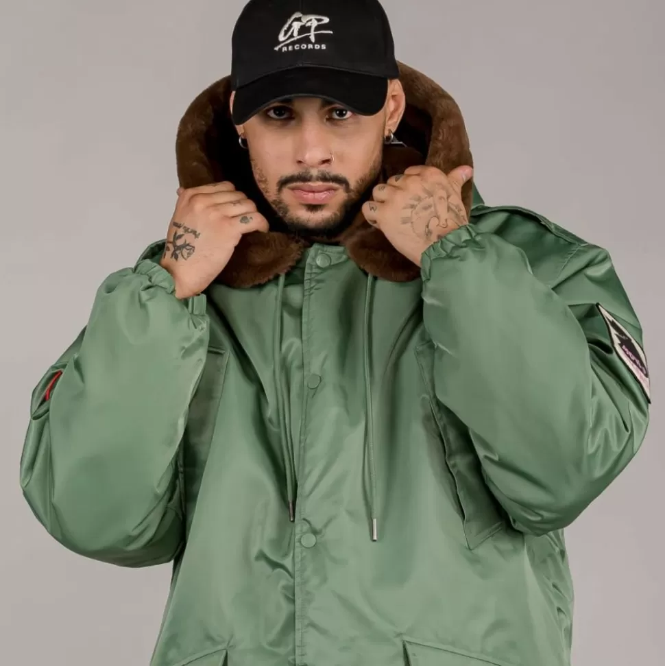 Coats*Grimey Parka "Pasion Gamberra (Gp X Grmy)" - Green - Fall 22