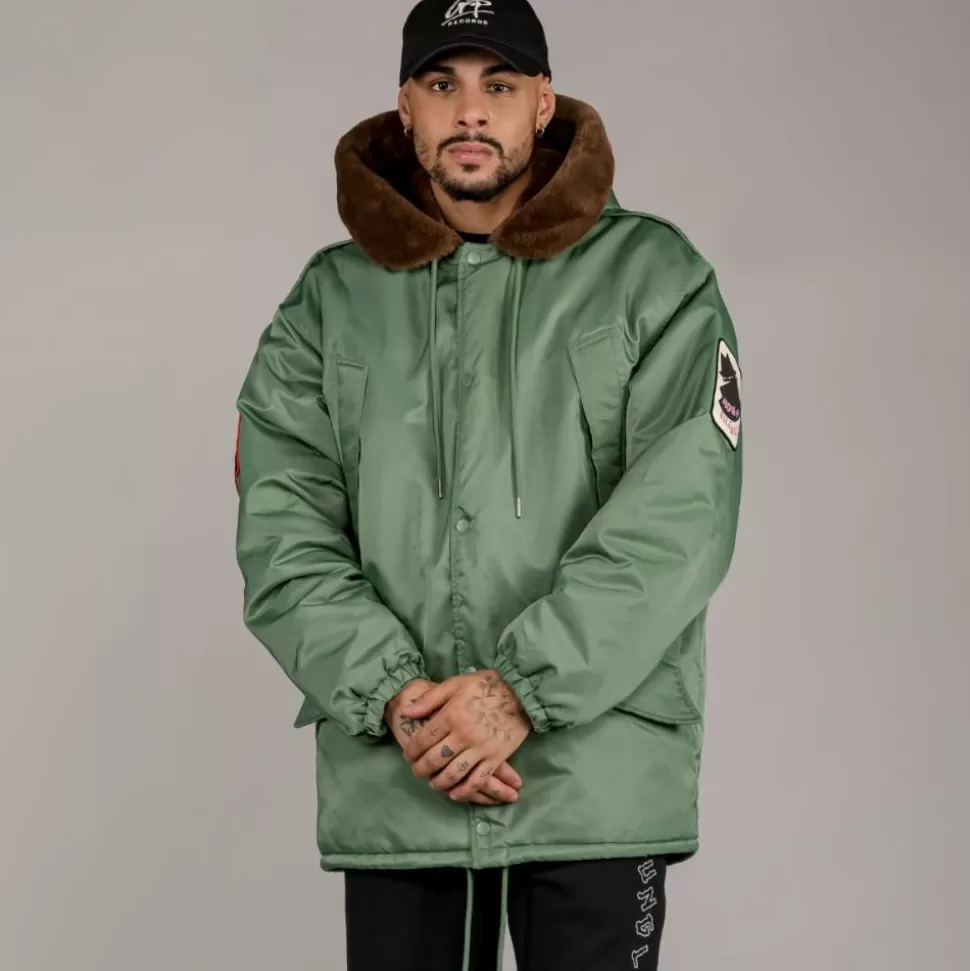 Coats*Grimey Parka "Pasion Gamberra (Gp X Grmy)" - Green - Fall 22
