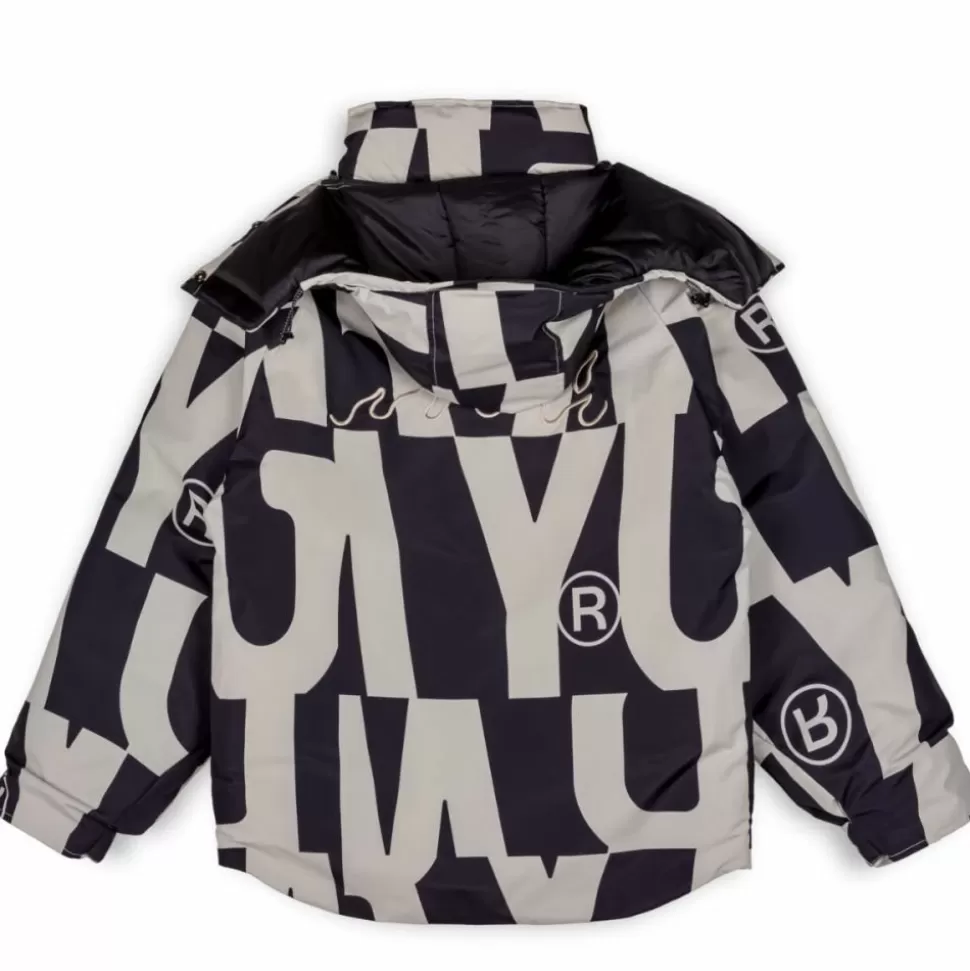 Jackets*Grimey Parka Snow Fox All Over Print - Black - Winter 22