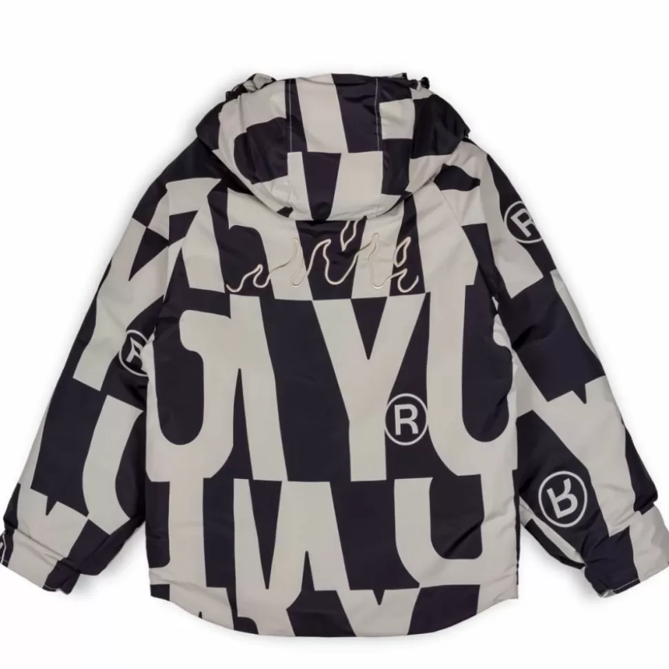 Jackets*Grimey Parka Snow Fox All Over Print - Black - Winter 22