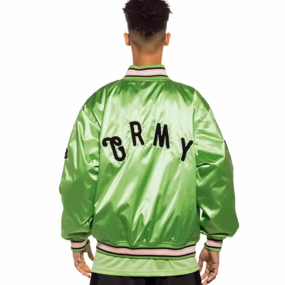 Coats*Grimey Satin Jacket Jungle Punch - Green - Spring 22