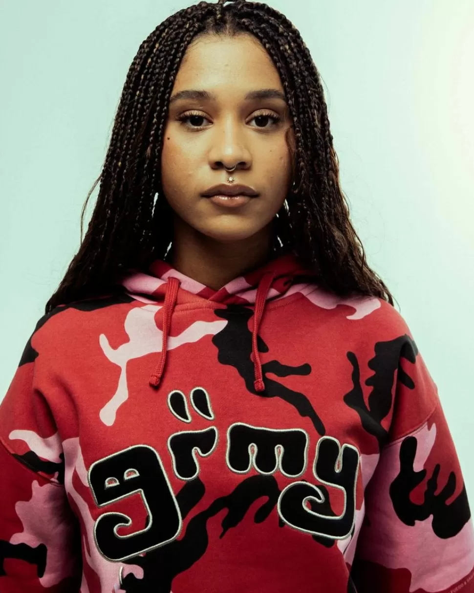 Sweatshirts*Grimey Sudadera Capucha All Over Print Tusker Temple Vintage - Red - Fw23