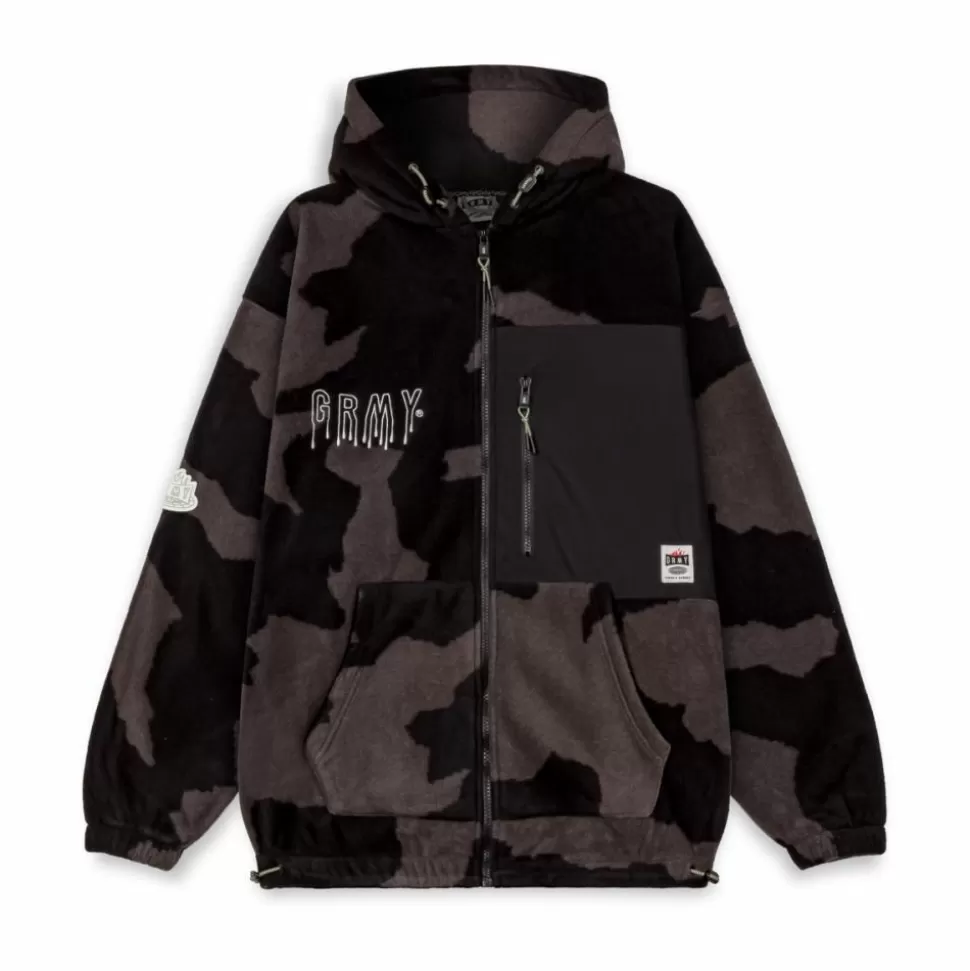 Jackets*Grimey Sudadera Capucha Back At You All Over Print Polar - Black - Fw23