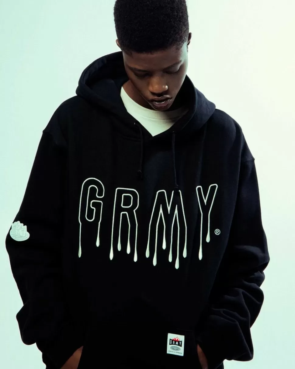Sweatshirts*Grimey Sudadera Capucha Back At You Vintage - Black - Fw23