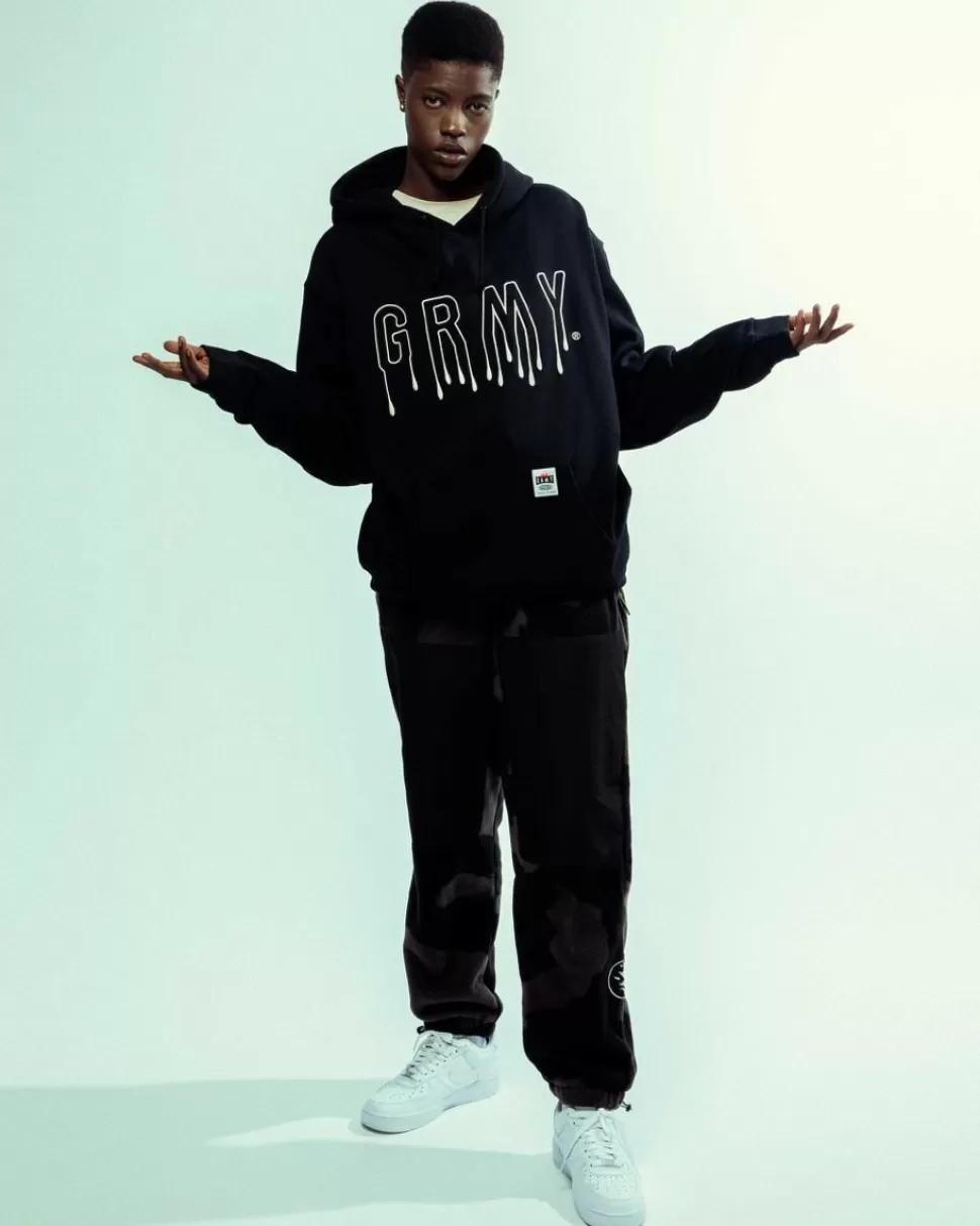 Sweatshirts*Grimey Sudadera Capucha Back At You Vintage - Black - Fw23