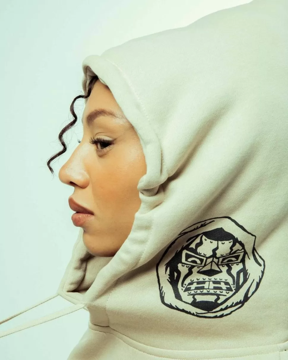 Sweatshirts*Grimey Sudadera Capucha Back At You Wide Hole Vintage - Cream - Fw23