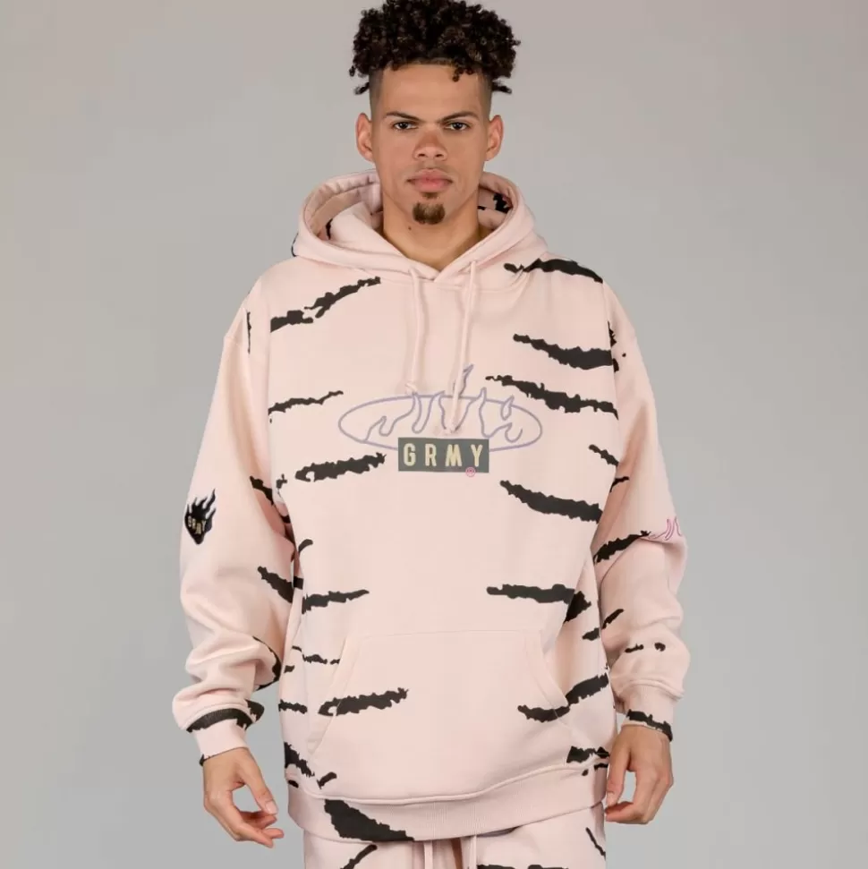 Sweatshirts*Grimey Sudadera Capucha Cloven Tongues All Over Print Vintage - Cream - Summer 23