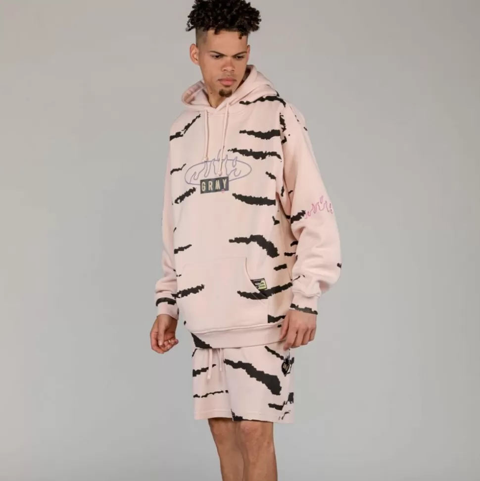 Sweatshirts*Grimey Sudadera Capucha Cloven Tongues All Over Print Vintage - Cream - Summer 23