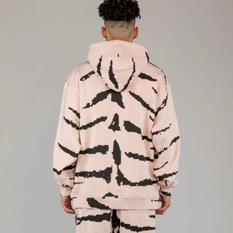Sweatshirts*Grimey Sudadera Capucha Cloven Tongues All Over Print Vintage - Cream - Summer 23