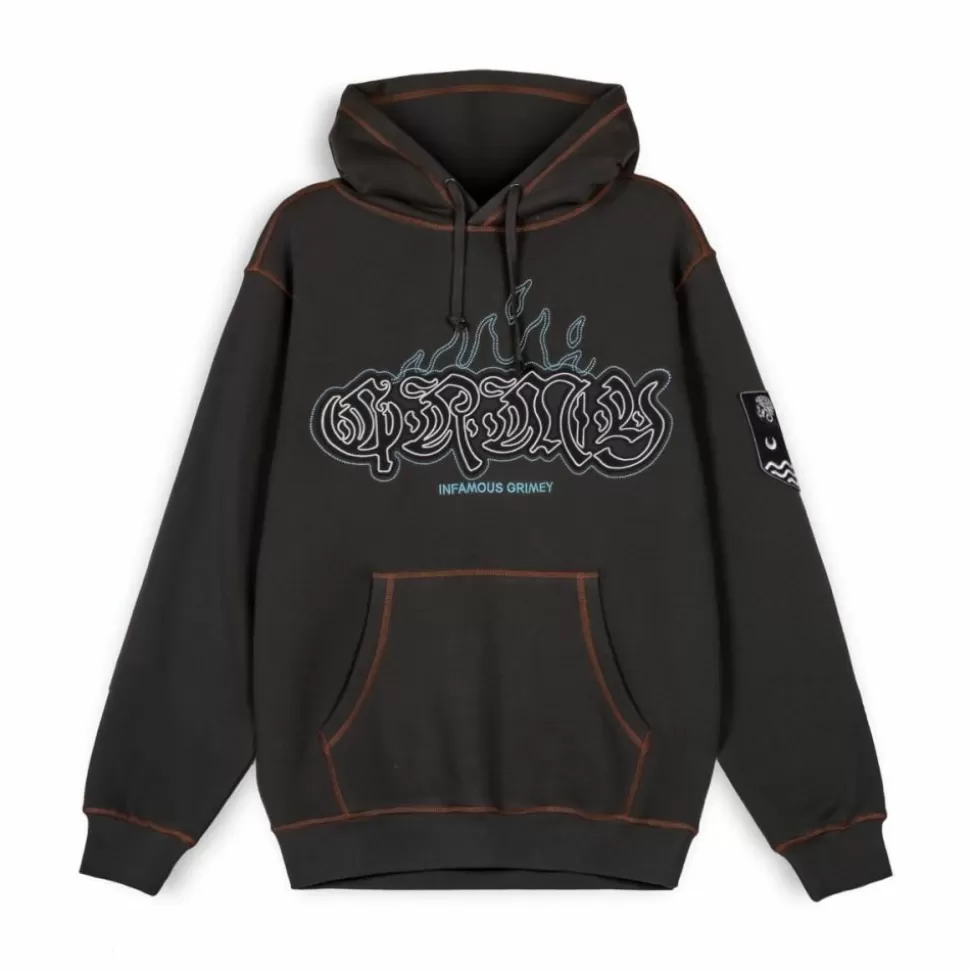 Sweatshirts*Grimey Sudadera Capucha Fire Route - Black - Spring 23