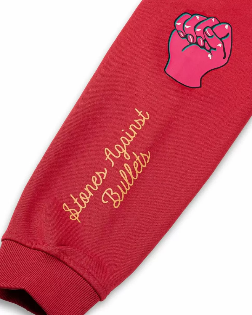 Sweatshirts*Grimey Sudadera Capucha Nablus Vintage - Dark Red - Fw23