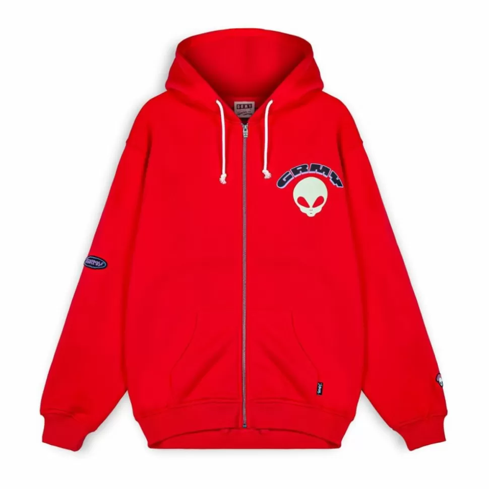 Sweatshirts*Grimey Sudadera Capucha Ufollow Red - Spring 23