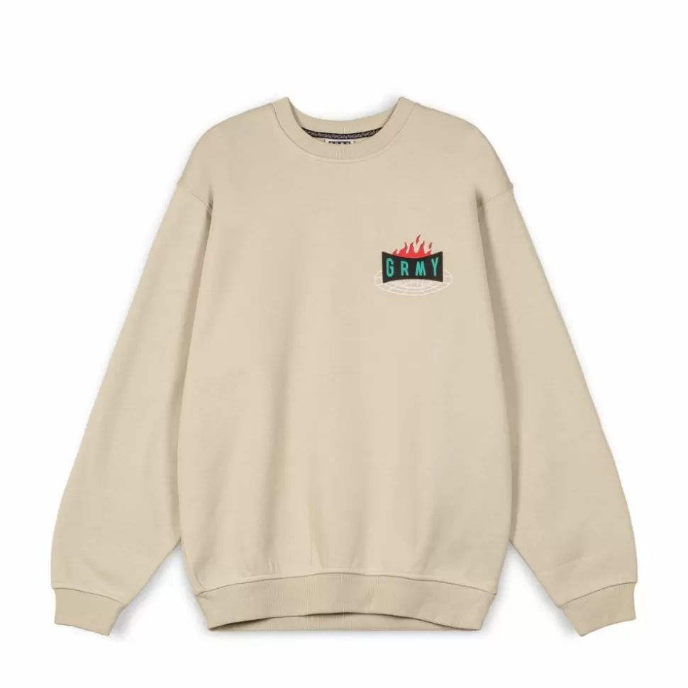 Organic*Grimey Sudadera Back At You Vintage - Cream - Fw23