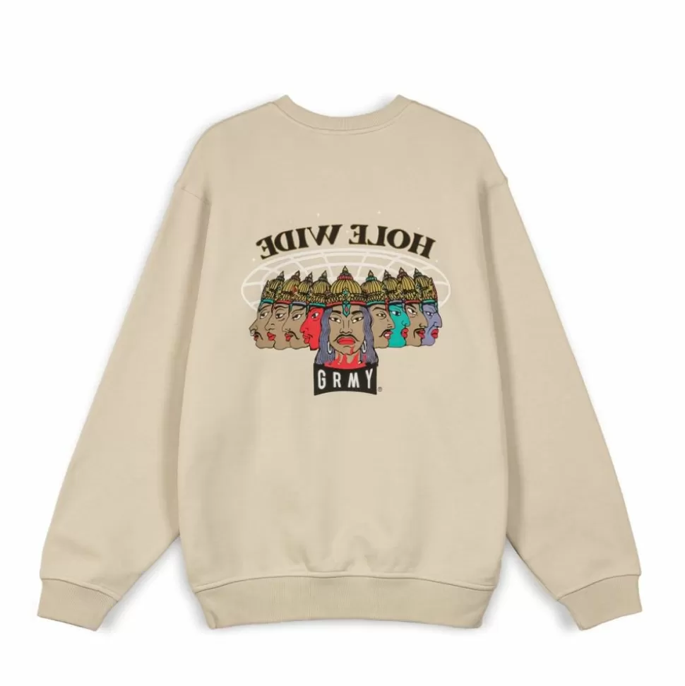 Organic*Grimey Sudadera Back At You Vintage - Cream - Fw23