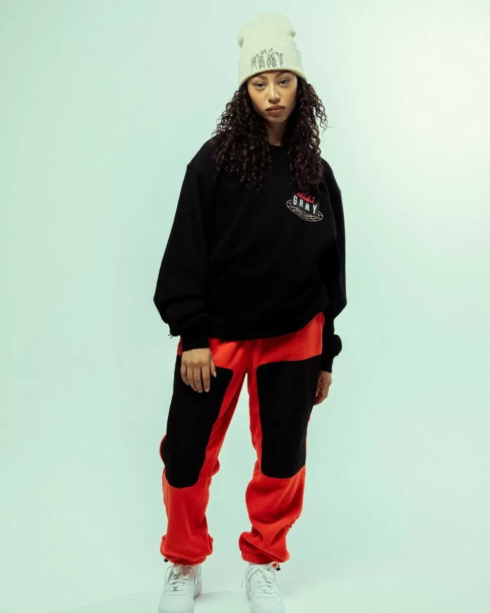 Organic*Grimey Sudadera Back At You Vintage Crewneck - Black - Fw23