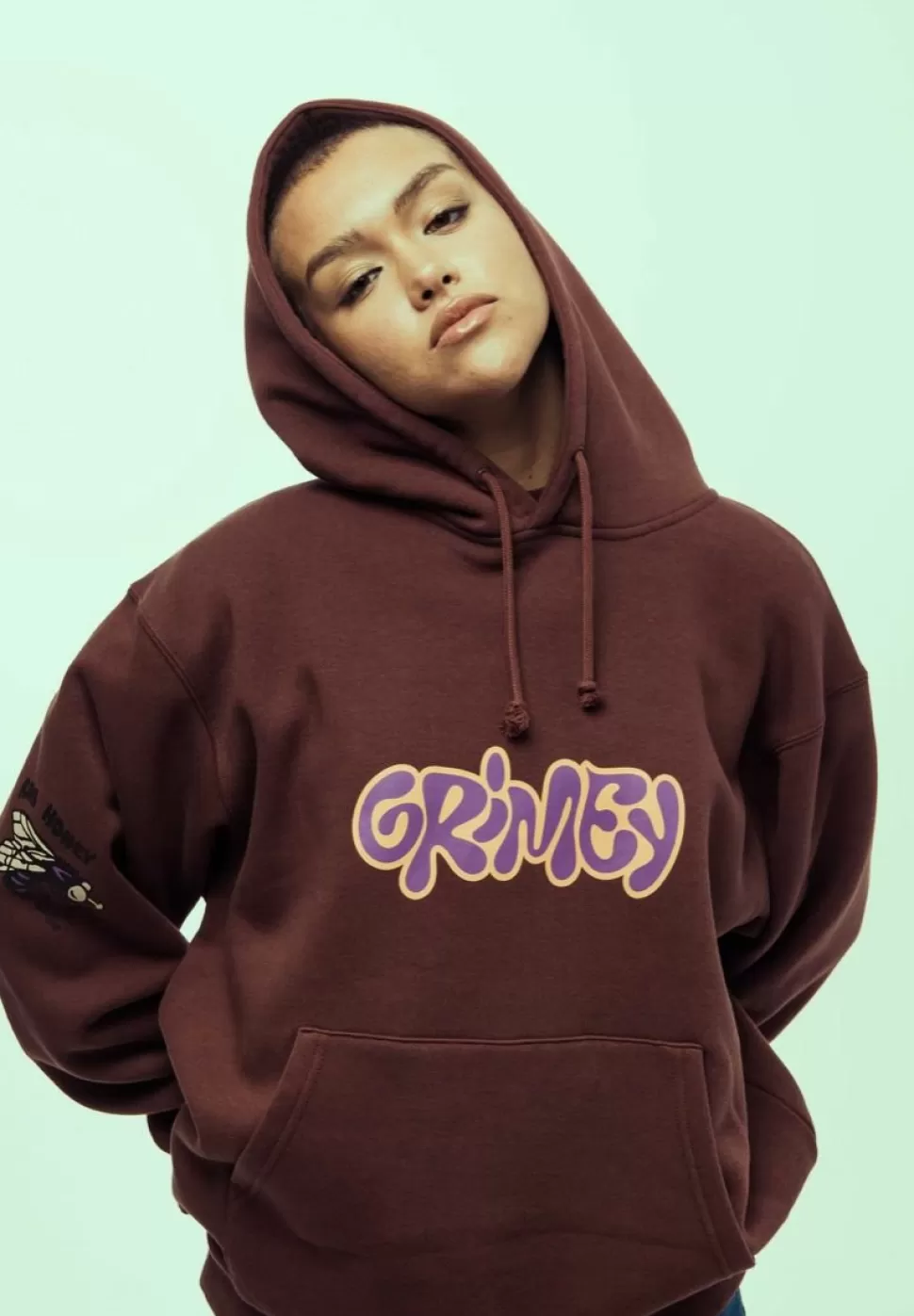Organic*Grimey Sudadera Bloodsucker Vintage - Brown - Ss24